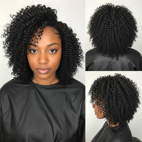 Medium Length Curly Hairstyles Black Women