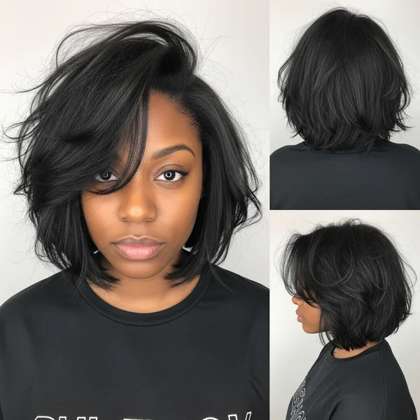 Messy Bob Hairstyles For Black Women