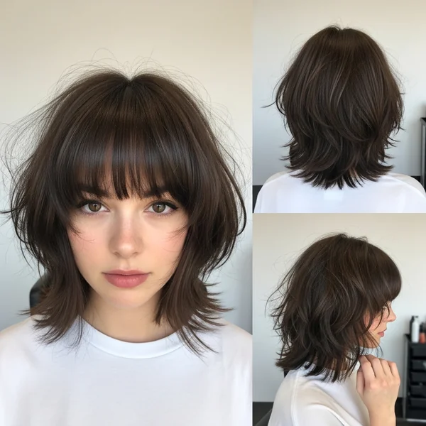 Messy Bob Hairstyles With Bangs