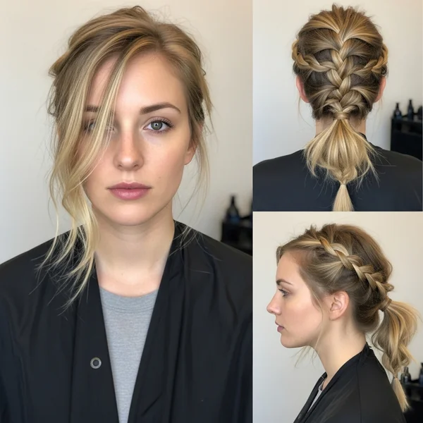 Messy Braid Ponytail Hairstyles