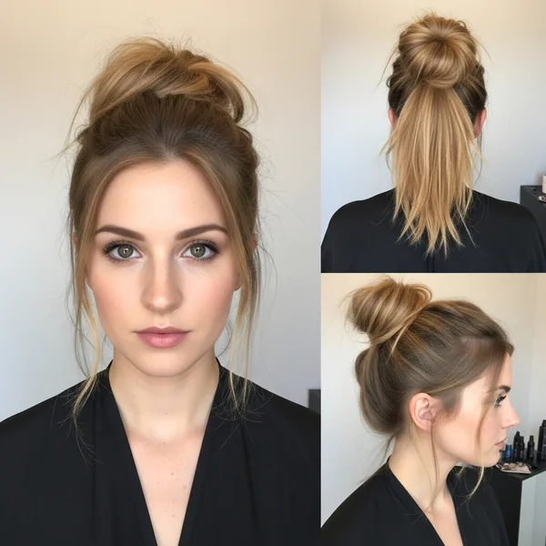Messy Bun Ponytail Hairstyles