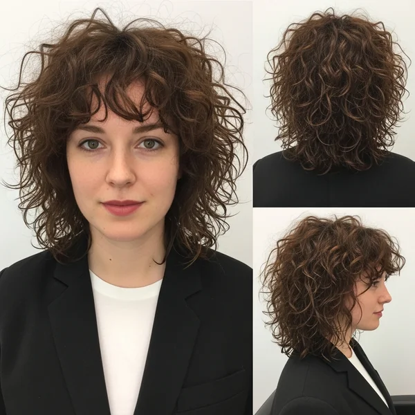 messy curly hairstyles