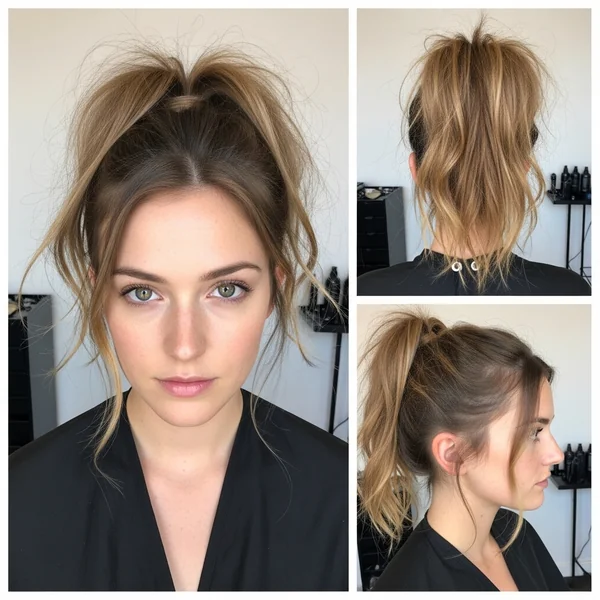 Messy High Ponytail Hairstyles