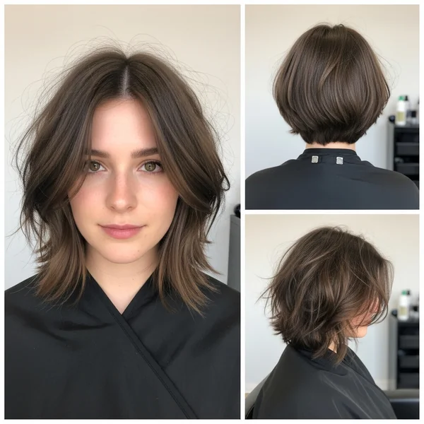 Messy Inverted Bob Hairstyles