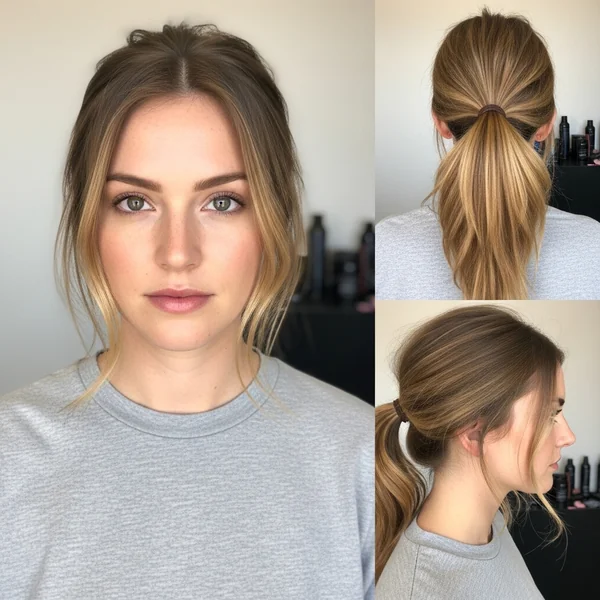 Messy Low Ponytail Hairstyles