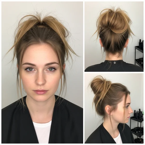 Messy Ponytail Updo Hairstyles