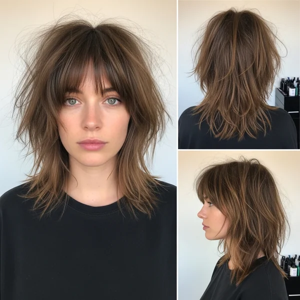 Messy Shag Hairstyles Medium