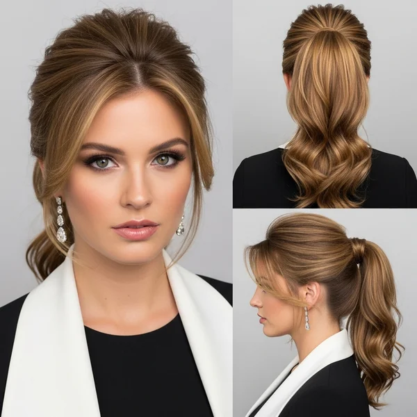 Mid Ponytail Hairstyles Prom