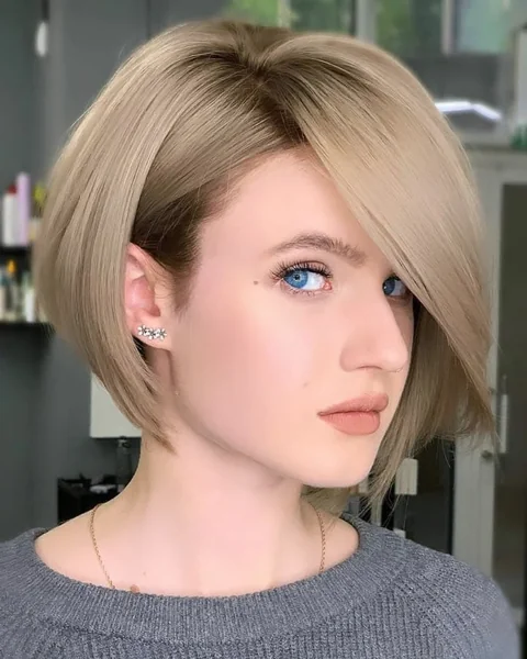 Modern Tapered Undercut Bob with Dramatic Nape Detail