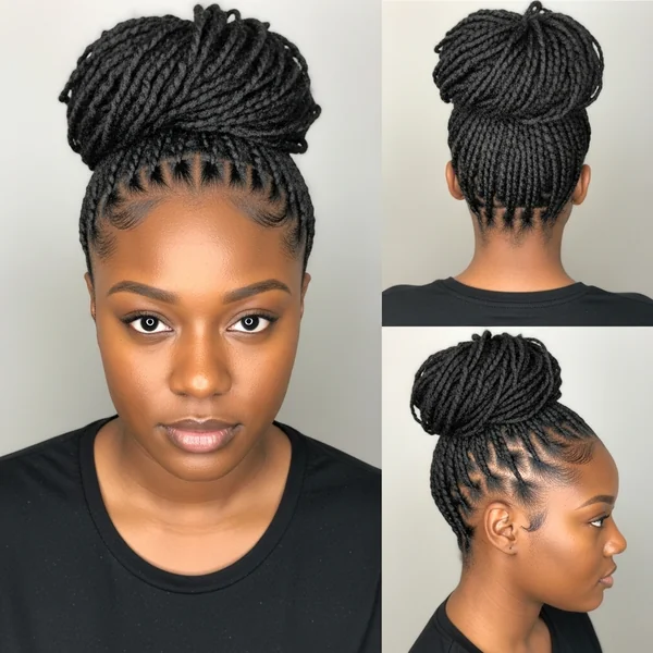 Natural Bun Hairstyles for Black Women