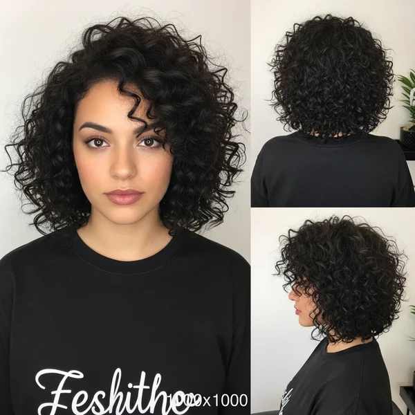 Natural Curly Bob Hairstyles Medium