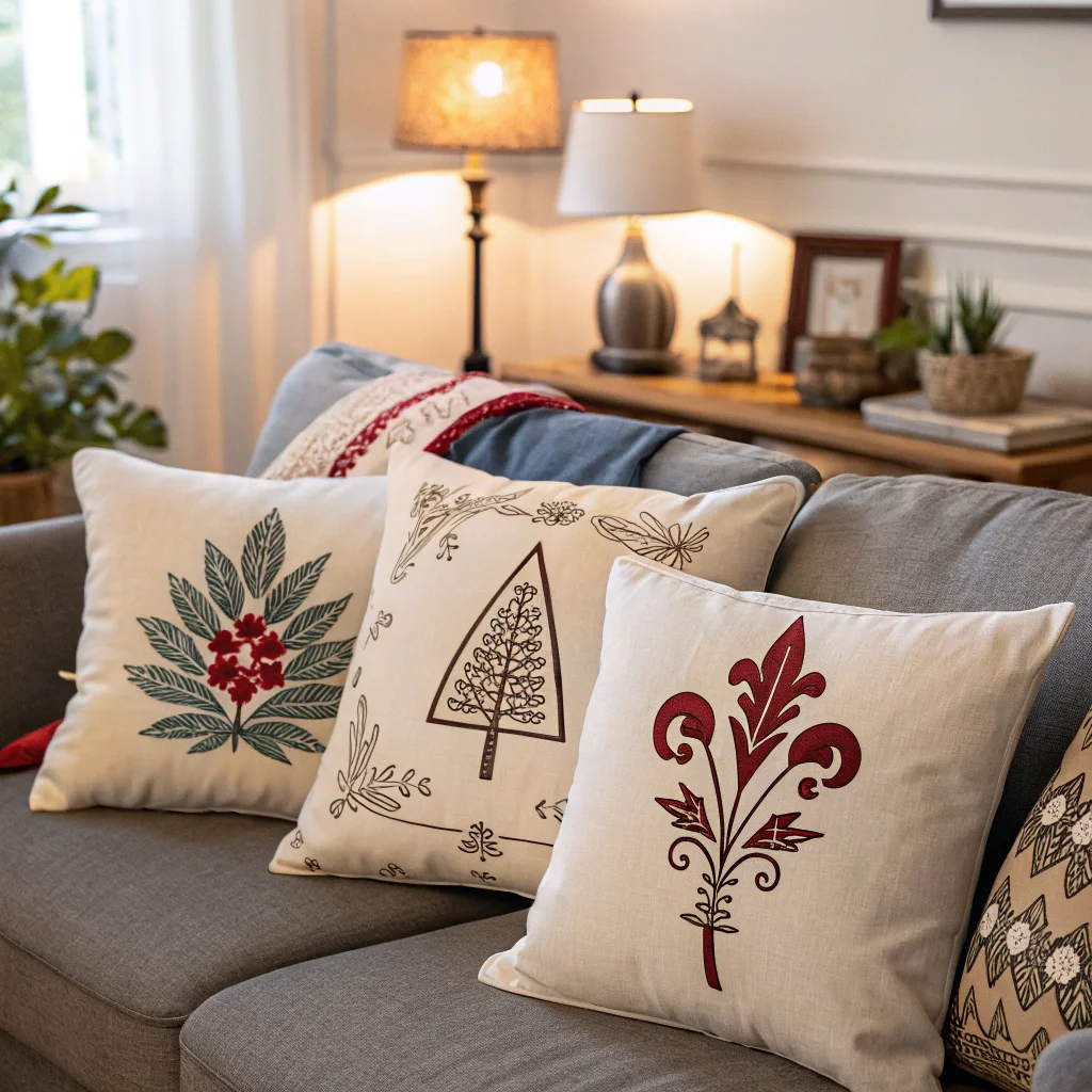 Pillows with Iron-On Transfers