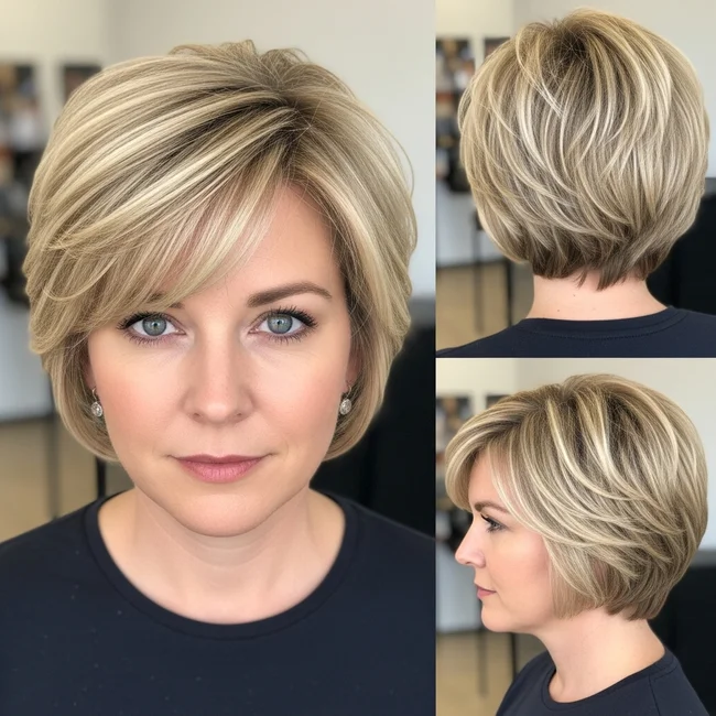 pixie haircut fine hair blonde