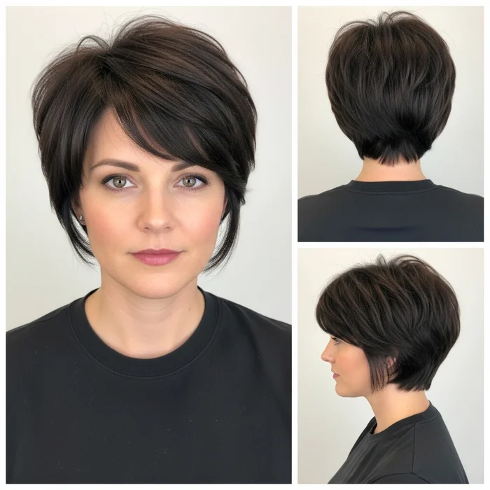 Pixie Haircut Brunette