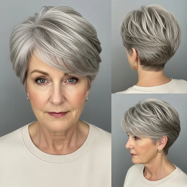 Pixie hairstyle undercut