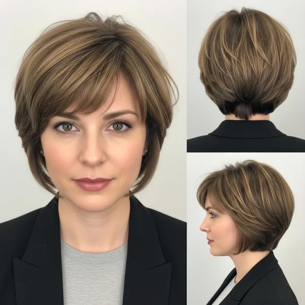 Pixie Bob Haircut Layered