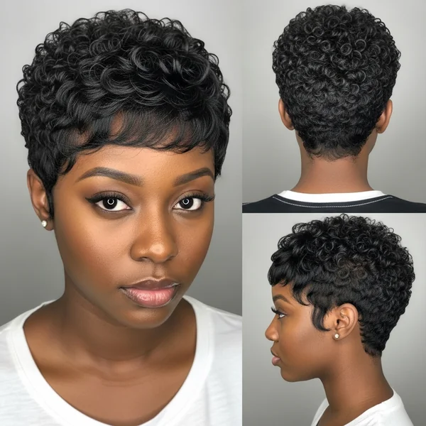 Pixie Haircut Wigs for Black Women