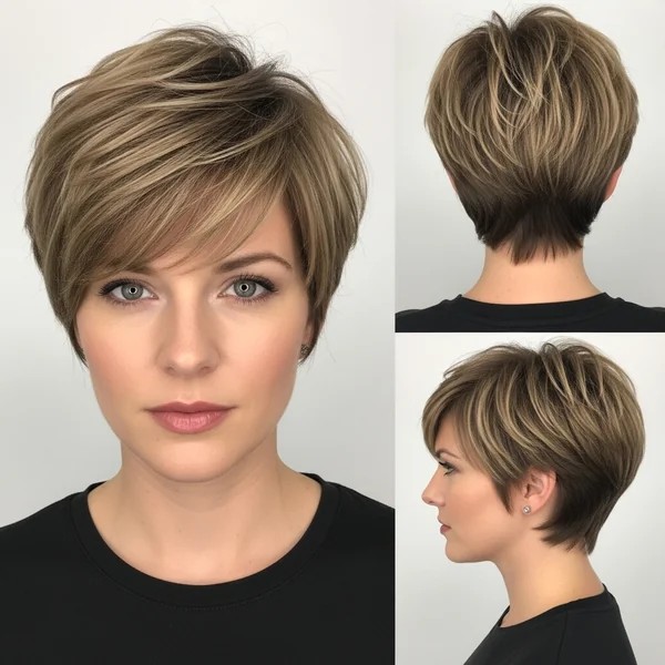 Pixie Hairstyles for Round Faces