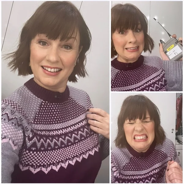 Playful Brunette Bob with Blunt Fringe and Textured Ends