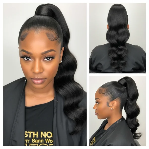 Ponytail Hairstyles for Black Women High