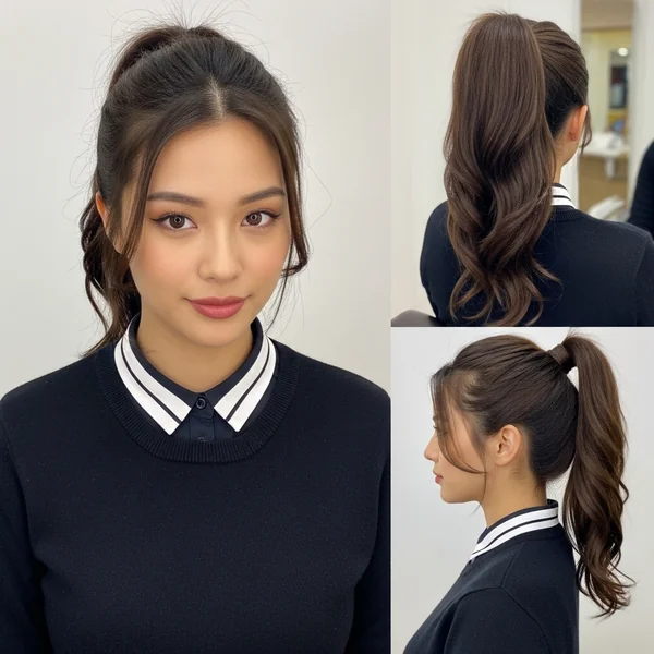 Ponytail Hairstyles Korean