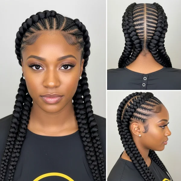 Prom Braid Hairstyles Black