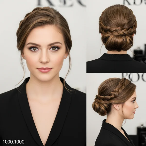 Prom Hairstyles Bun Braid
