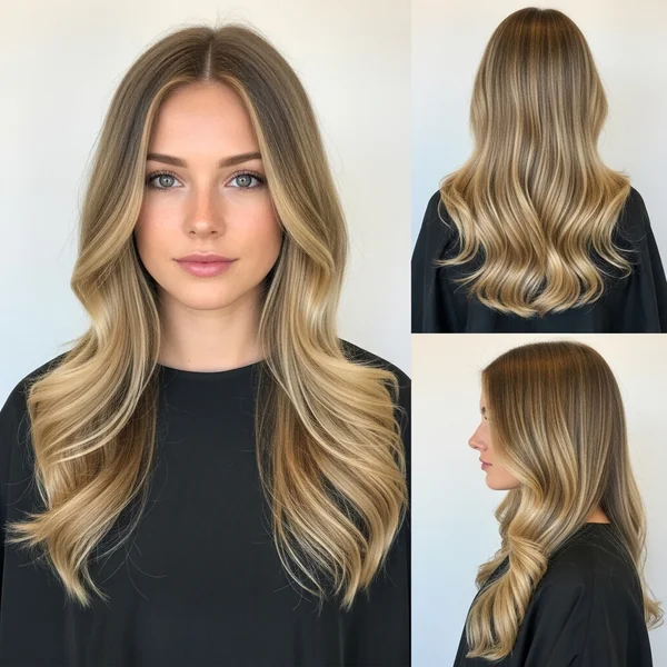 Prom Hairstyles for Long Hair All Down Middle Part
