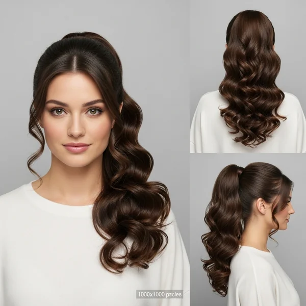 Prom Hairstyles For Long Hair Curly Ponytail