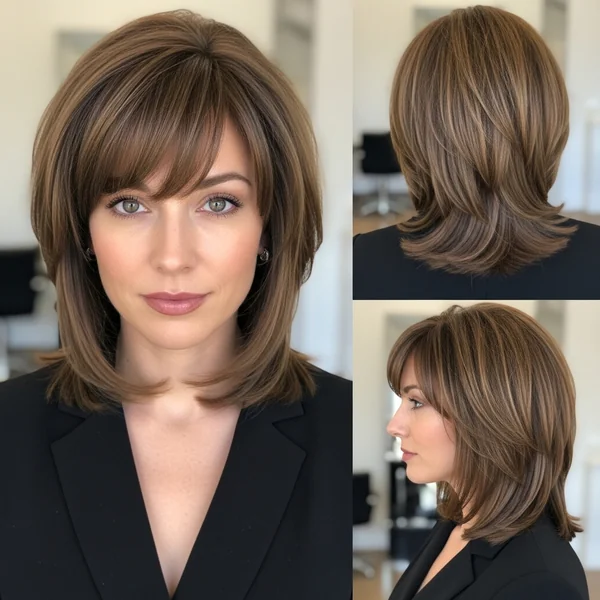 Prom Hairstyles for Medium Length Hair With Bangs