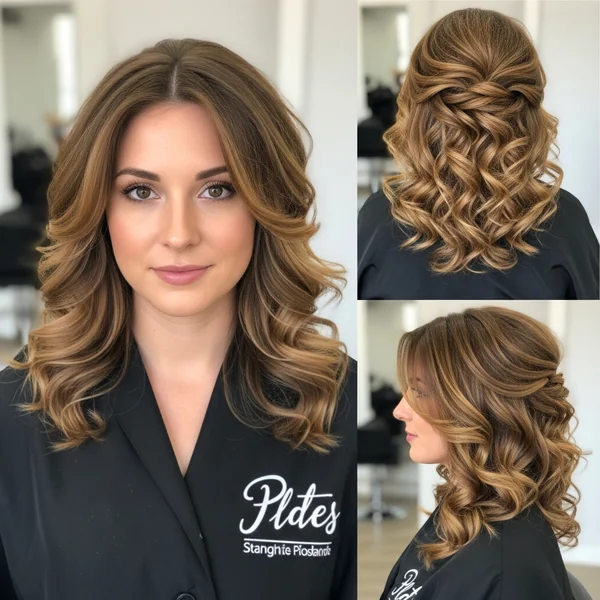 Prom Hairstyles Half Up Half Down Curly