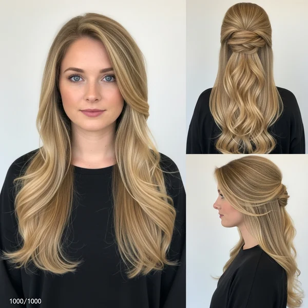 Prom Hairstyles Half Up Half Down Long