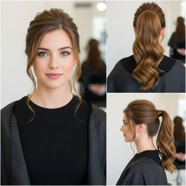 Prom Hairstyles Half Up Half Down Ponytail