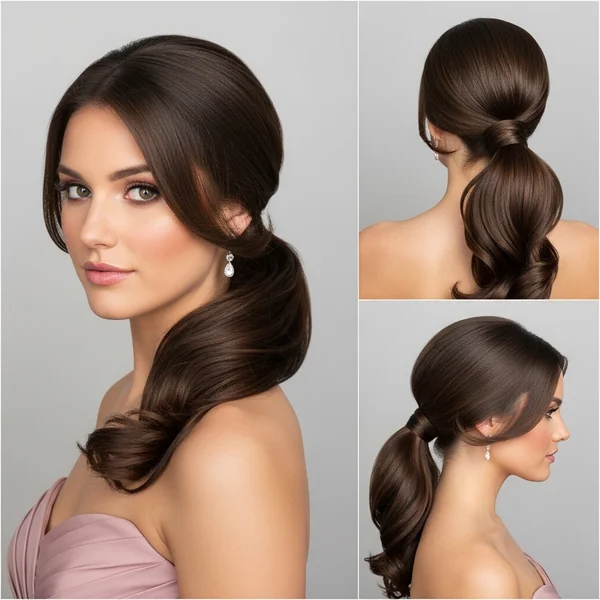 Prom Hairstyles Low Ponytail