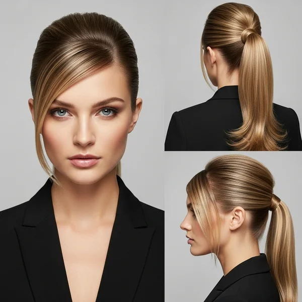 Prom Hairstyles Slick Back Ponytail