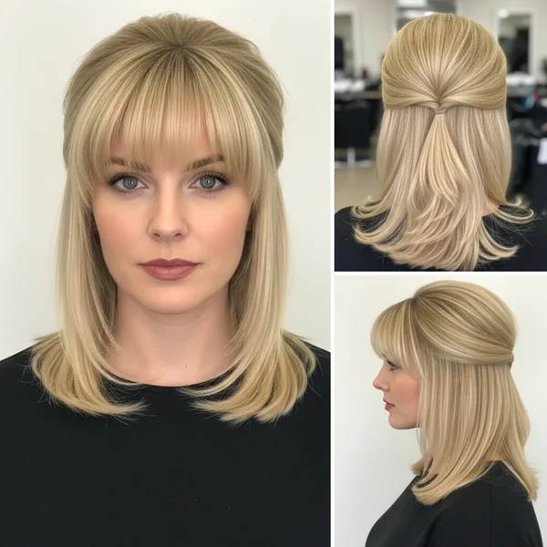 Prom Hairstyles With Bangs Blonde