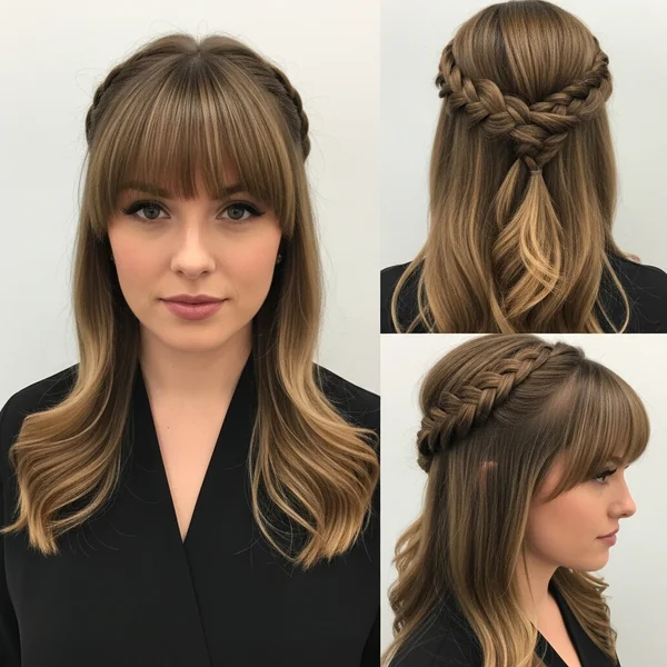 Prom Hairstyles With Bangs Braids