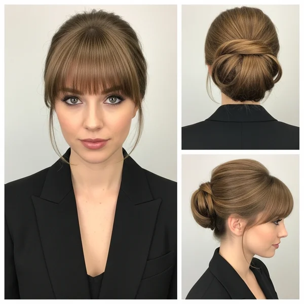 Prom Hairstyles With Bangs Bun