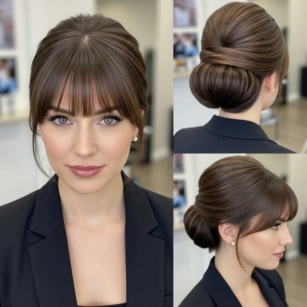 Prom Hairstyles With Bangs Half Up
