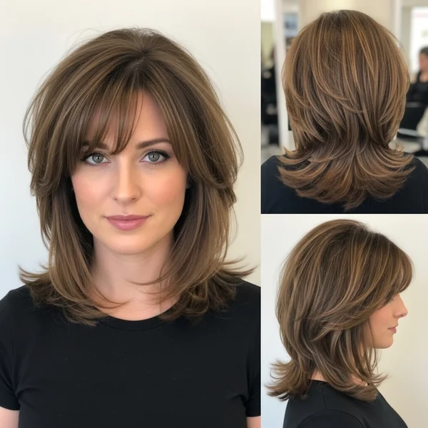 Prom Hairstyles for Medium Length Hair with Bangs