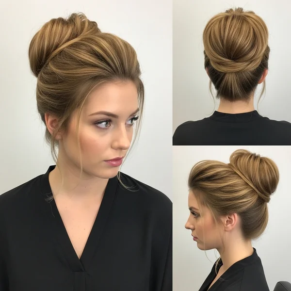 prom hairstyles high bun
