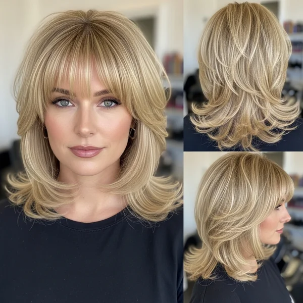 Prom Hairstyles with Bangs Blonde