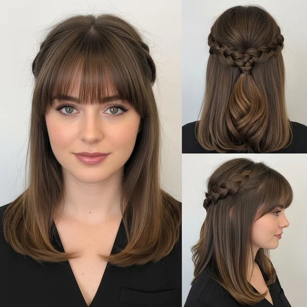 Prom Hairstyles with Bangs Braids