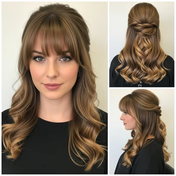 Prom Hairstyles with Bangs Long Hair