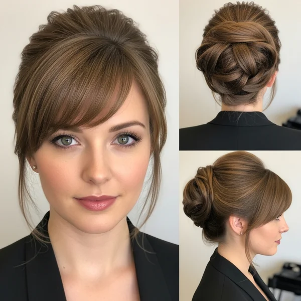 Prom Hairstyles with Bangs Updo
