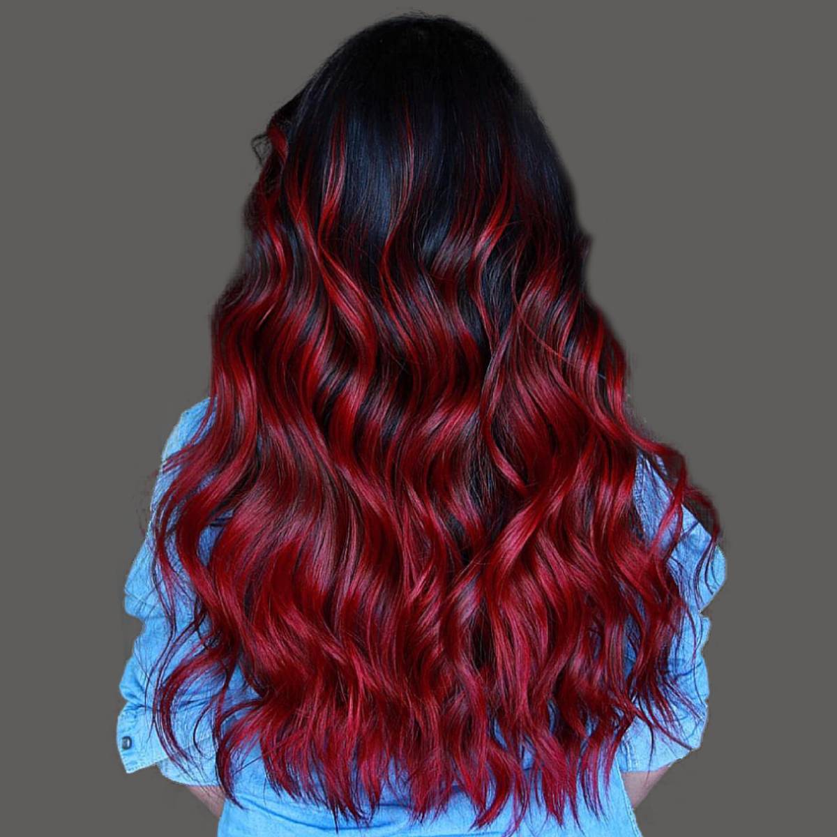 Red and Black Hair: Ombre, Balayage & Highlights