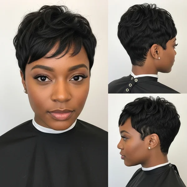 Relaxed Pixie Haircut for Black Women