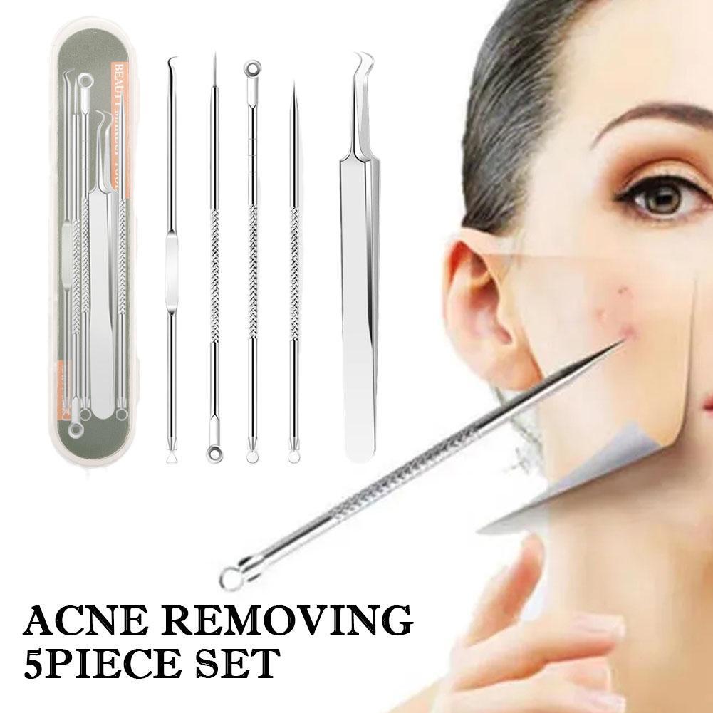 Blackhead Removal Kit Stainless Steel Removal Pore Acne Cleanser Facial C  UK St | eBay