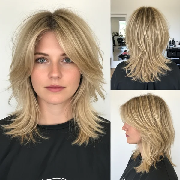 Shag Hairstyles Medium Blonde