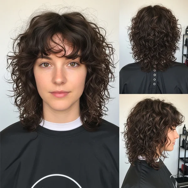 Shag Hairstyles Medium Curly